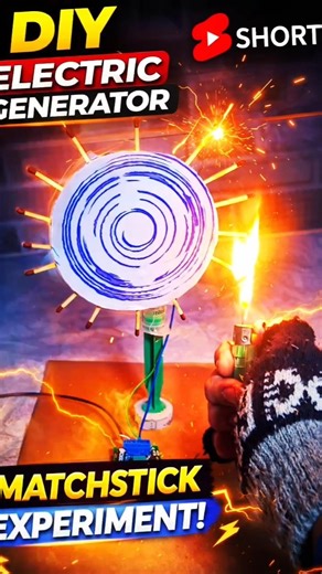Electricity from Matchstick 🔥 Shocking Science Experiment #experiment