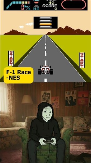 The car and explosion sfx of this game is very iconic #fyp #nes #retrogaming