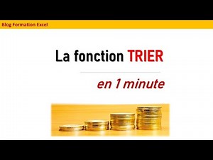 La fonction TRIER