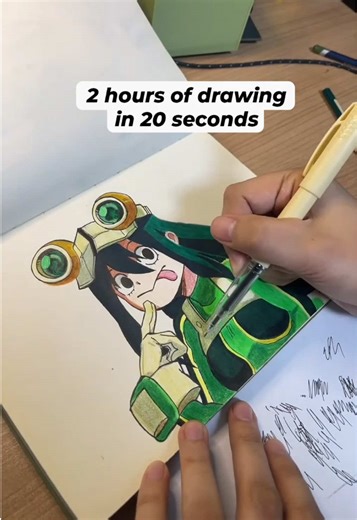 Tsuyu Asui 🔥 #artist #artistlife #fyp #fanart #drawing