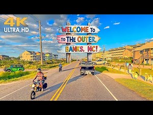 BREATHTAKING Scenic Drive – NAGS HEAD to HATTERAS, North Carolina【4K】