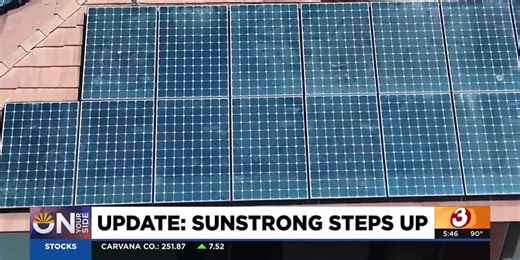 Surprise family gets solar reconnected after company goes bankrupt