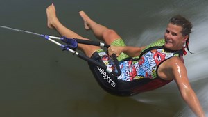 She quit her job to barefoot water-ski