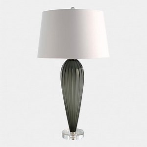 Teardrop Glass Lamp-Gray