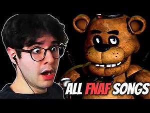 Listening to ALL FNAF Songs (1-6) for The FIRST TIME! (It's AMAZING😭)