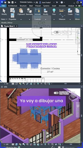 DM/MM Command: Creates a mirror in Revit | REVIT 18 COMMANDS 💻