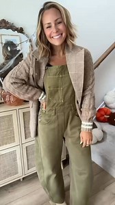 4.1K views · 11 reactions | Overalls are the real hero this season  Effortless, flattering, and so easy to style a dozen different ways — from cozy layers to polished nights out. Comment OVERALLS for links  #ootd #falloutfits #petitefashion | Claire Tammaro | Facebook