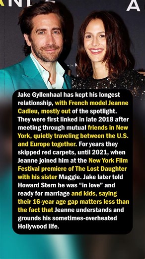 Jake Gyllenhaal & Jeanne Cadieu’s Low‑Key Long‑Term Romance