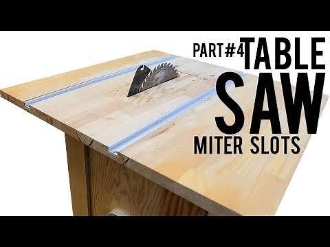 Homemade table saw (Part 4) - MITER slots using T-Tracks | ROUTER guide
