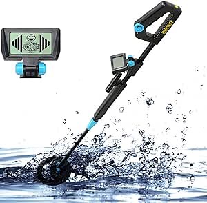 ALLOSUN TS20B Junior Metal Detector with Waterproof, Black