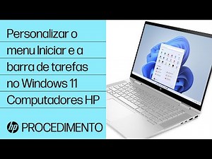 Como personalizar o menu Iniciar e a barra de tarefas no Windows 11 | HP Support