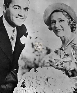 "Silent film legend Mary Pickford and Charles 'Buddy' Rogers, often called 'America’s Sweethearts,' were photographed on their wedding day in Los Angeles, circa June 26, 1937." | History Through Time