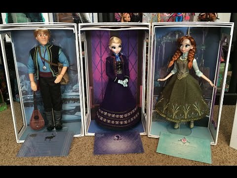 Disney's Frozen Limited Edition Collector 17" Dolls Queen Elsa Anna and Kristoff Review