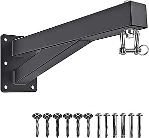 SELEWARE Wall Mount Heavy Bag Hanger Heavy Duty Punching Bag Hanger Adjustable Boxing Bag Bracket for Home Gym Indoor Outdoor Boxing, Muay Thai and MMA Training