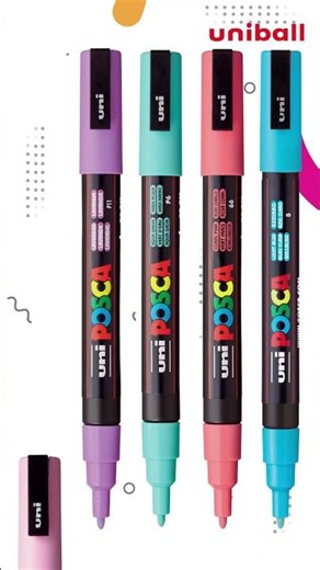 Soft in Color, Strong in Expression | POSCA 1MR, 3M & 5M