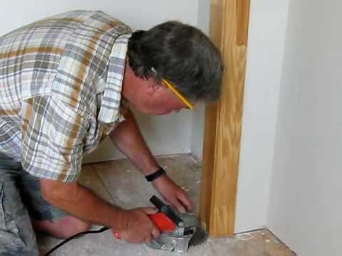 Installing Laminate Flooring--Undercutting Doorways