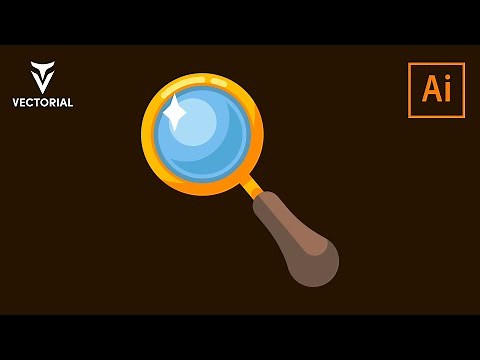 Magnifying glass tutorial in Adobe Illustrator 2020
