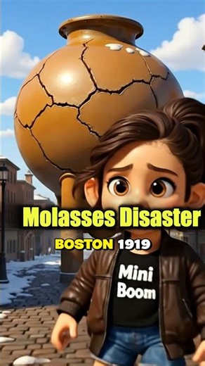 When a Tsunami of SYRUP Destroyed a Boston City. Animated History #shorts #animation #facts
