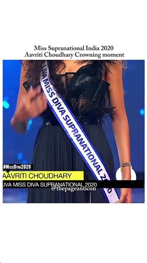 Aavriti Choudhary Crowning Moment | Miss Supranational India 2020| Top 12 Miss Supranational 2021