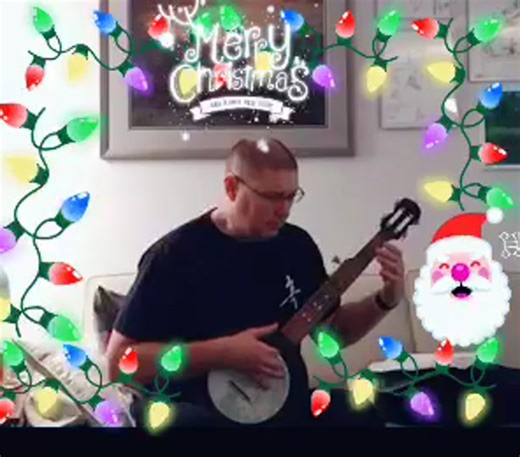 Carver Banjo on the rooftop