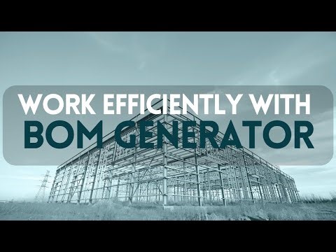 Work Efficiently with STAAD Automation Tool - BOM Extractor for PEB Design