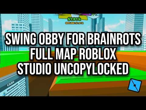 [FREE] SWING OBBY FOR BRAINROTS FULL MAP ROBLOX STUDIO UNCOPYLOCKED