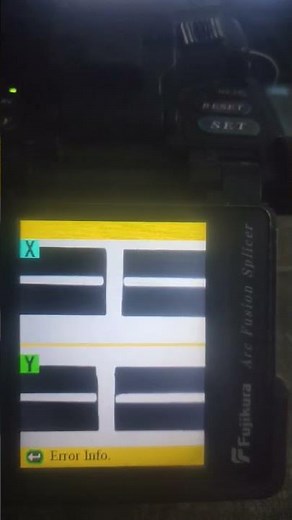 How to solve Fujikura FSM 18s splicing machine error To Right ARC "part. 1"