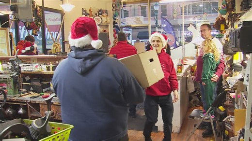 Ralph Rotella donates thousands of shoes to the Rescue Mission
