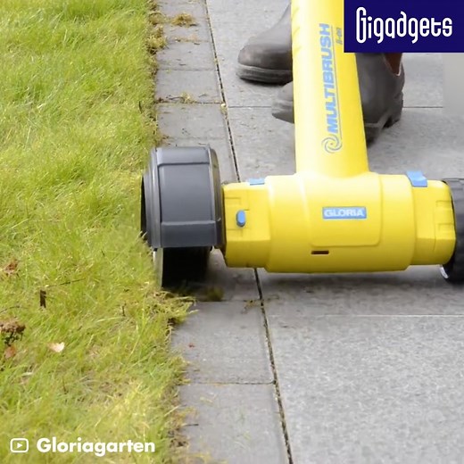 This brush works with different attachments to help with cleaning and lawn care. | GIGadgets