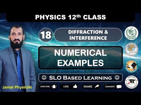 Numerical Examples | Chapter 18 Diffraction & Interference | 12th Physics | NBF | Federal Board