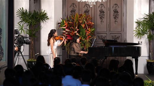 The Goldenberg Concert Series brought about another remarkable evening of music and emotion, as violinist Kaycee Uchi Galano and pianist Inna Montesclaros delivered deeply moving performances that touched every heart in the room. Thank you to everyone who came and made the night even more special. ✨ #GoldenbergConcertSeries #KayceeGalano #InnaMontesclaros #BagongPilipinas #TalentongPinoy #OfficeOfthePresident | Social Secretary’s Office