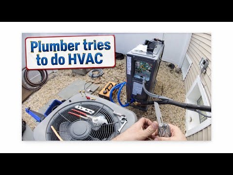 Doing an A/C install as a plumber