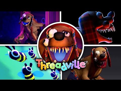Threadville: Act 1 - ALL Jumpscares & Rocky Scenes (Roblox Showcase)
