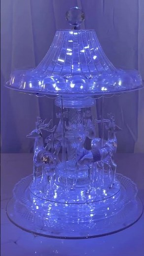 DOLLAR TREE CAROUSEL DIY | FULL TUTORIAL IS ON MY CHANNEL | #shorts