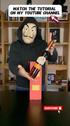 APPEARING BOTTLE MAGIC TRICK 🍾 #foryou #magic #tricks