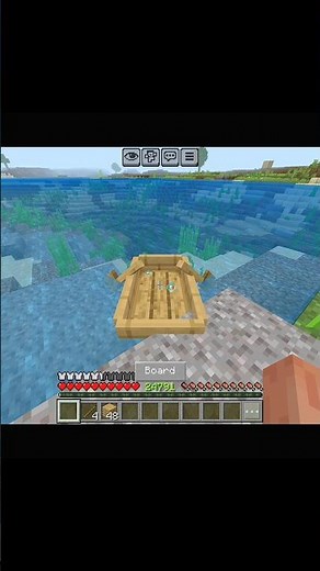 Minecraft; How to make a boat for beginners