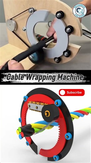 Cable Wrapping Machine #foryou #automobile #engineblock #engineering #machine #viral #autocadblocks