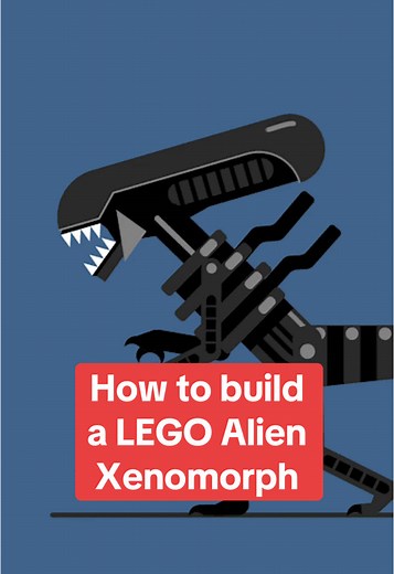 How to build a Custom LEGO Alien Xenomorph #lego #legoaddict #legotiktok #legominifigures