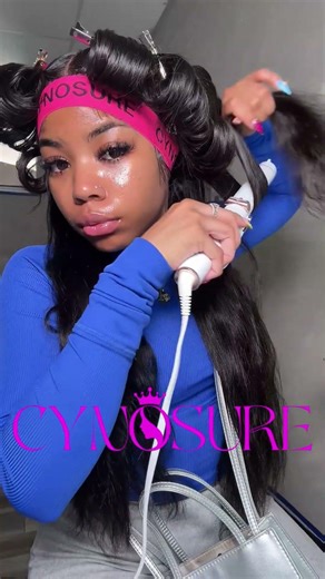 👏🏽Gooood Job on curling this wavy unit! #bodywavewigs #howtocurlhair #naturalblackwig #cynosurehair