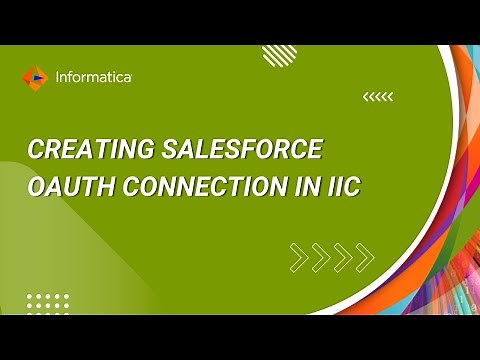 How to Create Salesforce OAuth Connection in IICS
