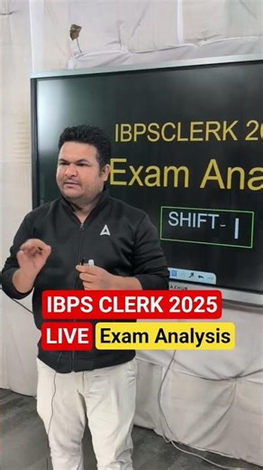 🚨 IBPS Clerk 2025 Live Exam Analysis 🚨