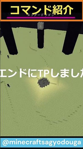 コマンドだけでネザーやエンドに行く方法を紹介 #minecraft #shorts