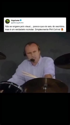 43K reactions · 2.8K shares | Em 1990, Phil Collins fez uma das performances mais marcantes do clássico “In The Air Tonight”. E aqui o cantor e baterista mostra que você não precisa de um visual arrojado para brilhar como um rockstar  #philcollins #genesis #rock #aovivo #nostalgia | Vagalume | Facebook