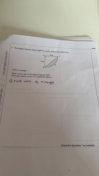 Area of sectors! #gcse #gcsemaths #gcsemaths24 #foryoupage #maths