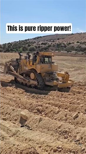"CAT D8T Beast Tearing Through Solid Ground! 🔥 #heavyequipment #bulldozer #caterpillar #mining #fyp
