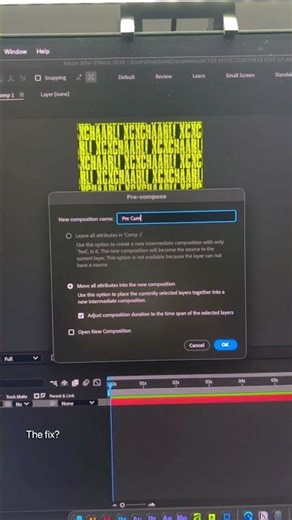 This is how pre-compose works on after effects... #aftereffects