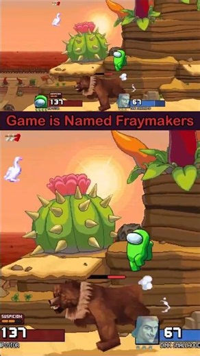 Imposter stops Grizzly Bear from Exploding #amongus #fraymakers #shorts