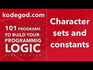 Module 1- Lesson 5 ► Character set and Constants [LEARN TO CODE]