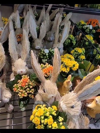 Easter Special 🐰Handmade Rabbit🐇 & Nature Flowers 🌼🌼🌼🌼