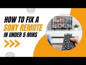 Don't Replace It Yet! How to Fix a Sony TV Remote Control in Minutes